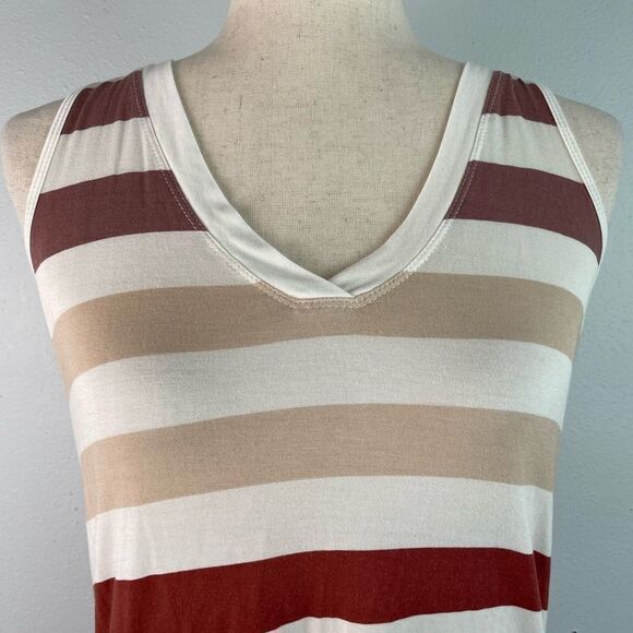 Maurices 24/7 Striped Sleeveless Top Size S EUC - Picture 2 of 6